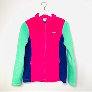 VINEYARD VINES Color Black Full Zip Fleece Sweater